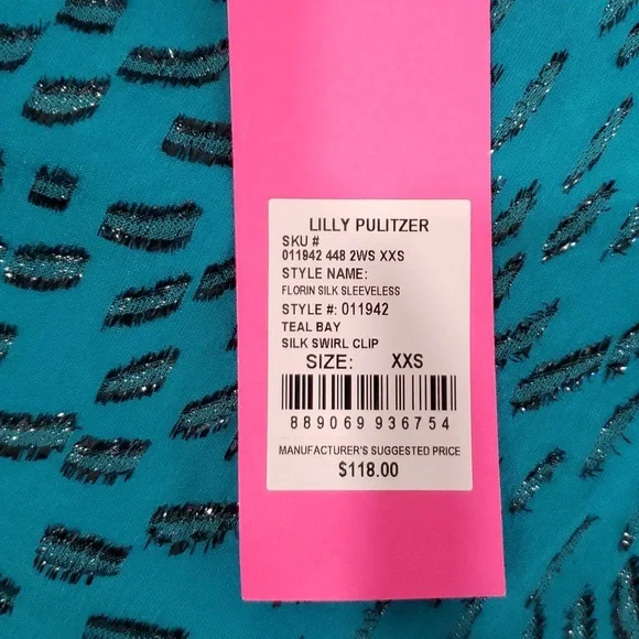 Lilly Pulitzer dressy v-neck silk tank sz XXS - Picture 2 of 8